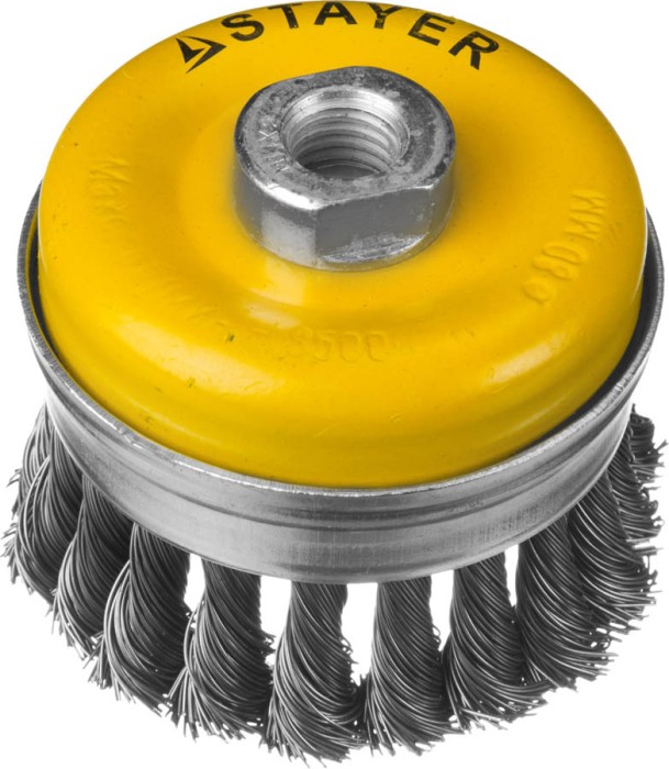 STAYER Ø 80 мм, щетка чашечная для УШМ 80 мм, 35137-080