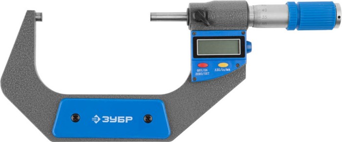 ЗУБР 75-100 мм, микрометр цифровой 34482-100 Эксперт