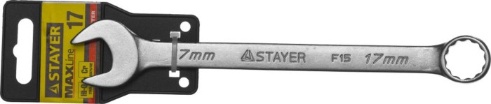 STAYER 17 мм, комбинированный гаечный ключ 27085-17