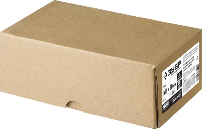 ЗУБР М8x20 мм, 5 кг (390 шт.), кл. пр. 8.8, оцинкованный, винт DIN 912 30318-08-020