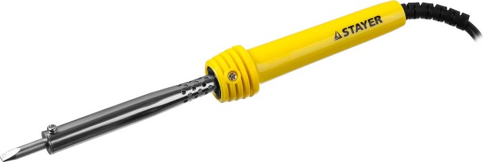 STAYER 60 Вт, клин, пластиковая рукоятка, электропаяльник Maxterm 55305-60 Master