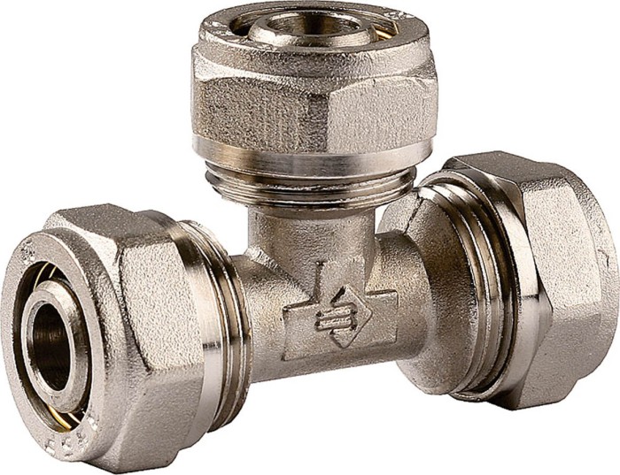 ЗУБР 16-16-2 мм, &quot;цанга-цанга&quot;, тройник соединительный 51403-16