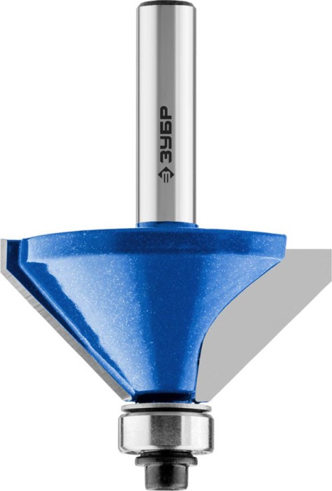 ЗУБР 44.5 x 21 мм, угол 45°, фреза кромочная калевочная(фасочная) №9 28711-44.5 Профессионал