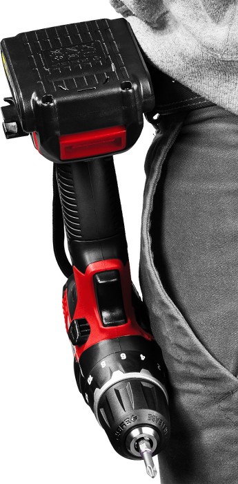 ЗУБР Li-Ion 18 В, 2 АКБ дрель-шуруповерт "СУПЕРКОМПАКТ М2", ДА-18-2-Ли КНМ2 Мастер