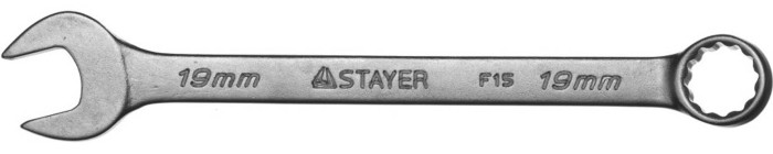 STAYER 19 мм, комбинированный гаечный ключ 27085-19