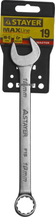 STAYER 19 мм, комбинированный гаечный ключ 27085-19
