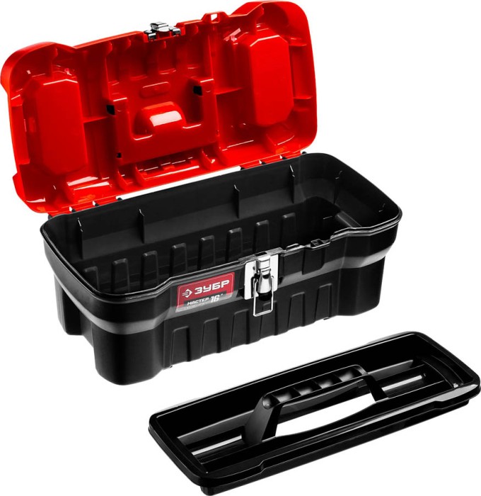 ЗУБР 410 x 210 x 175 мм, (16"), пластиковый, ящик для инструментов МАСТЕР-16 38180-16_z02