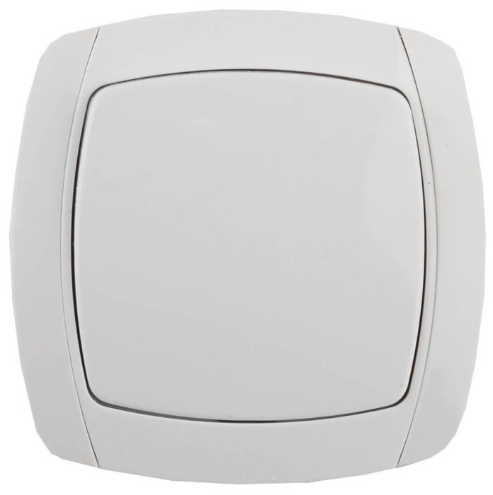 СВЕТОЗАР 10А/~250В, белый, проходной, одноклавишный, выключатель &quot;CITY LIGHT&quot; SV-54237-W