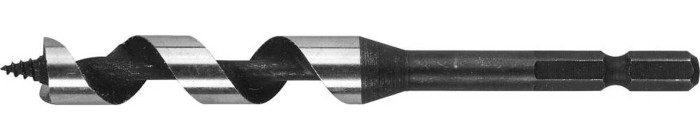 ЗУБР d=12 х 120 мм, шестигранный хвостовик 1/4&quot;, сверло по дереву, спираль Левиса 29483-120-12