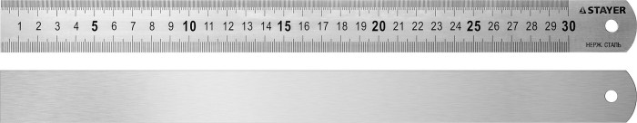 STAYER 0.3 м х 28 х 0.7 мм, линейка стальная 3427-030_z01 Professional