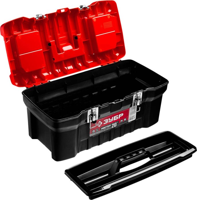 ЗУБР 510 x 260 x 225 мм, (20"), пластиковый, ящик для инструментов МАСТЕР-20 38180-20_z02
