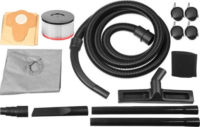 ЗУБР 1200 Вт, пылесос хозяйственный для сухой и влажной уборки ПУ-15-1200 М1 Мастер