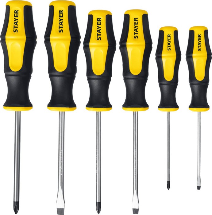 STAYER 6 шт, набор отверток 25055-H6_z03