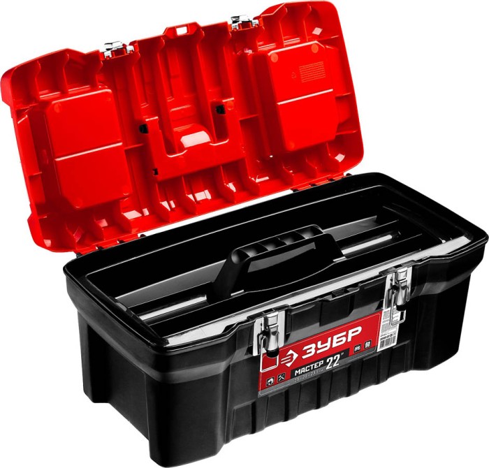 ЗУБР 560 x 280 x 235 мм, (22"), пластиковый, ящик для инструментов МАСТЕР-22 38180-22_z02