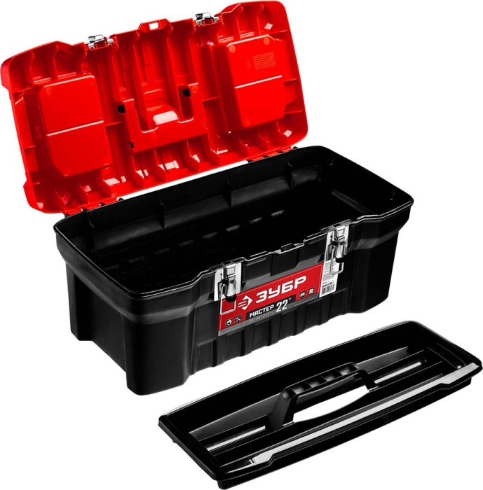 ЗУБР 560 x 280 x 235 мм, (22"), пластиковый, ящик для инструментов МАСТЕР-22 38180-22_z02