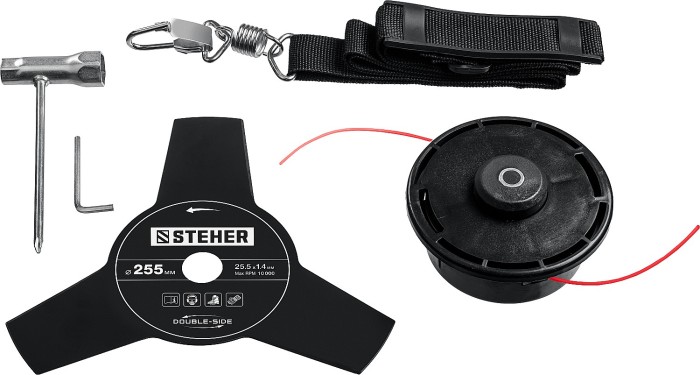 STEHER 1700 Вт, диаметр скашивания 42/25 см, коса сетевая с рем. редуктором SEB-42-1700