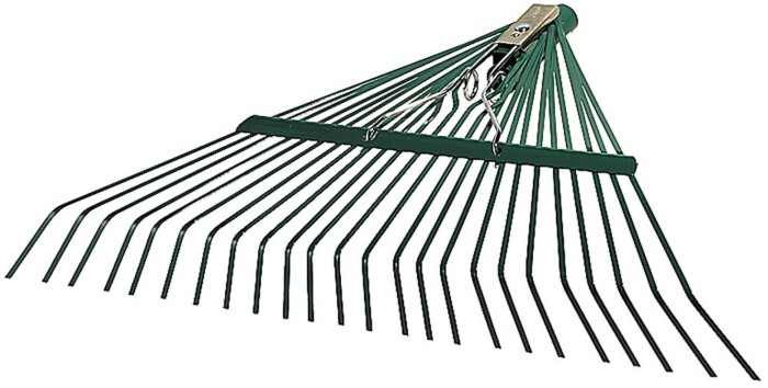 Raco 600 мм, 24 плоских зубца, усиленные, грабли веерные Deluxe 4231-53/741