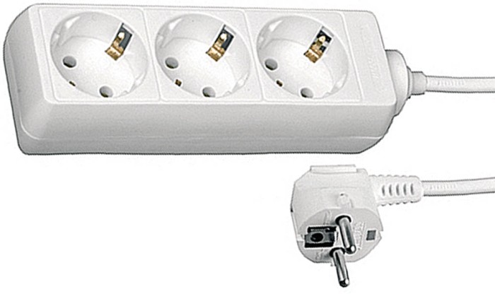 СВЕТОЗАР 5 м, 3 гнезда, заземление, евро, удлинитель электрический бытовой SV-55033-5