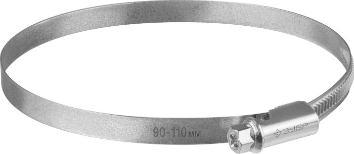 ЗУБР 25 шт, 90-110 мм, оцинкованный, червячный хомут Х-9Н 37807-110