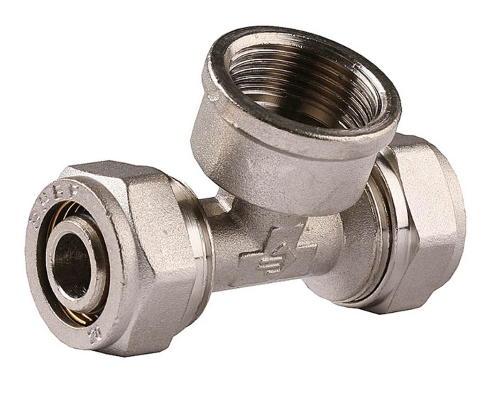 ЗУБР 1/2&quot;-16-2 мм, &quot;цанга-гайка&quot;, тройник с внутренней резьбой 51406-16-1/2