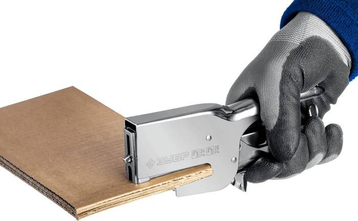 ЗУБР скобы 24, степлер усиленный для картона "T-24" (плайер) 31550_z01