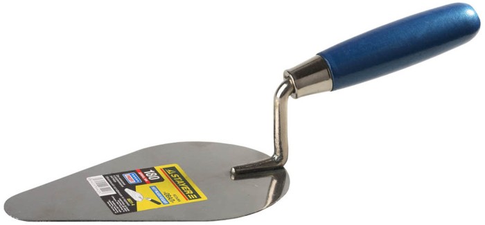 STAYER 180 мм, нержавеющее полотно, деревянная рукоятка, кельма нержавеющая «Овал» 0831-4
