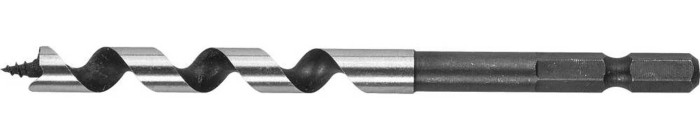ЗУБР d=8 х 120 мм, шестигранный хвостовик 1/4&quot;, сверло по дереву, спираль Левиса 29483-120-08