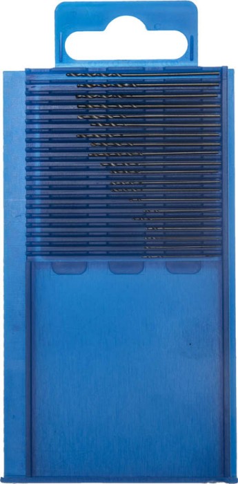 ЗУБР 20 шт. (Ø 0,33-1 мм), Р6М5, спираль шлифованная У-образная набор сверл по металлу 4-29625-H20-P