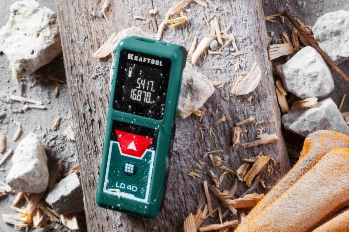 KRAFTOOL дальность 5 см - 40 м, точность 1,5 мм, лазерный дальномер LD-40 34763