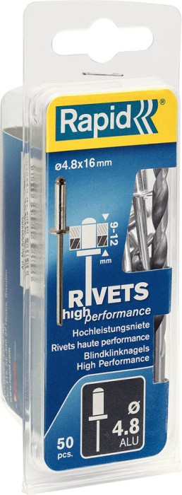 RAPID 4.8 x 16 мм, 50 шт., заклепки из алюминия 5000390