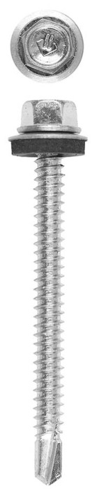 ЗУБР 90 х 6.3 мм, 100 шт., СКМ саморезы кровельные для металлических конструкций 4-300315-63-090 Профессионал