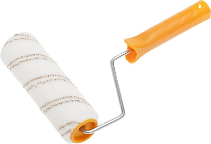 STAYER 180 мм, МИКРОВОЛОКНО, ворс 9мм, валик с ручкой МИКРОВОЛОКНО 0343-18