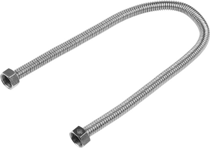 ЗУБР 1/2&quot;, 0.5 м, сильфонная из нержавеющей стали, подводка для воды 51011-G/G-050