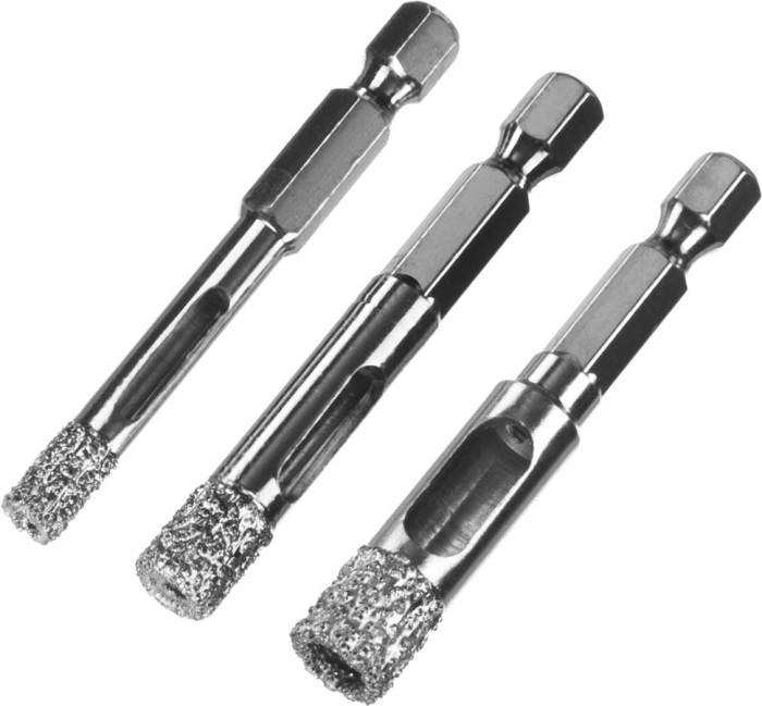 ЗУБР 3 шт.:  6, 8, 10 мм, ВВС, набор алмазных свёрл универсальных 29865-H3 Профессионал