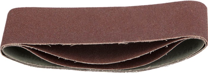 STAYER P80, 75х457 мм, 3 шт., на тканевой основе, лента шлифовальная универсальная бесконечная для ЛШМ 35441-080 Master