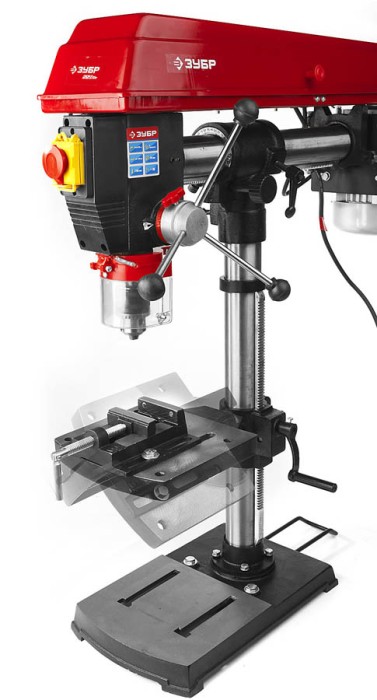 ЗУБР 550 Вт, 1,5-16 мм, 100 мм, станок радиально-сверлильный ЗСС-550 Мастер