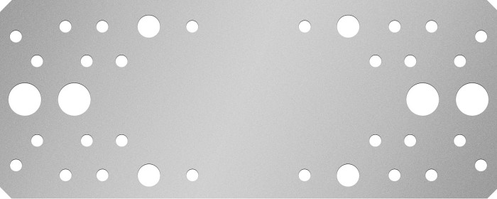 ЗУБР 200 х 80 х 2.5 мм, крепежная пластина КП-2.5 31023-200