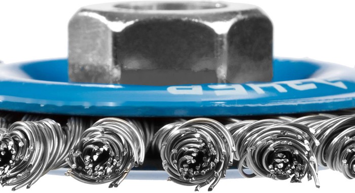 ЗУБР Ø 100 мм, проволока 0.5 мм, щетка дисковая для УШМ 35192-100_z02 Профессионал