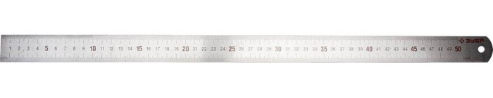 ЗУБР 50 см х 1 мм, линейка измерительная двусторонняя двухцветная 34280-1-050 Эксперт