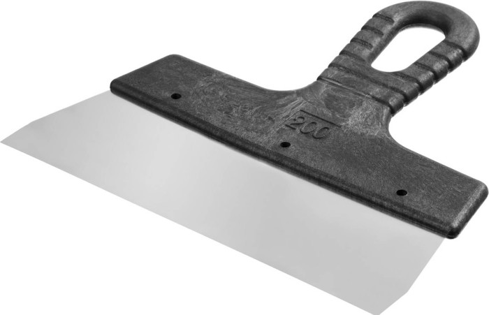 СИБИН 200 мм, нержавеющая полотно, пластмассовая рукоятка, шпатель фасадный 10079-200_z01