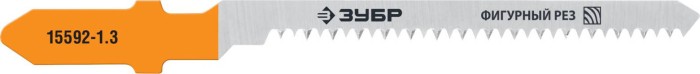 ЗУБР по дереву, фанере, ДСП, ДВП, фигурный рез, EU-хвостовик, шаг 1.4 мм, 50 мм, 2 шт., полотна для эл/лобзика 15592-1.3_z02 Профессионал