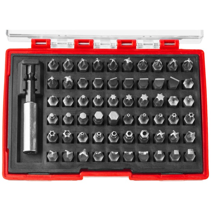 ЗУБР 61 предмет, в боксе, набор бит &quot;МХ-61&quot; 26089-H61