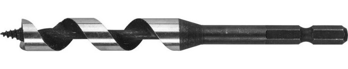 ЗУБР d=10 х 120 мм, шестигранный хвостовик 1/4&quot;, сверло по дереву, спираль Левиса 29483-120-10