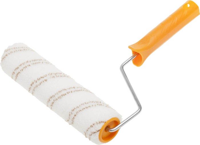 STAYER 240 мм, МИКРОВОЛОКНО, ворс 9мм, валик с ручкой МИКРОВОЛОКНО 0343-24