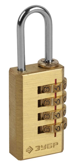 ЗУБР 35х21х10 мм, мини, 4 диска, замок кодовый 37118-2_z01