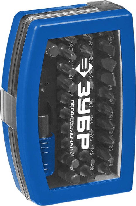 ЗУБР 32 шт, Cr-Mo, набор бит ПРО-32 26394-H32