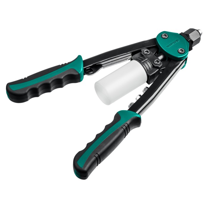 KRAFTOOL заклепки 3.2-6.4 мм из алюминия, стали, нерж. cтали, усиленный литой корпус, заклепочник двуручный 31160_z01