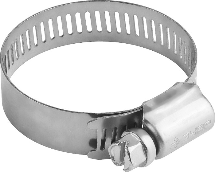 ЗУБР 4 шт., 19-44 мм, нерж. сталь, просечная лента 12,7 мм, хомуты 37815-019-44-4 Профессионал