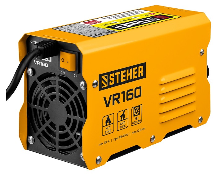 STEHER 160 А, ММА, сварочный аппарат инверторный VR-160