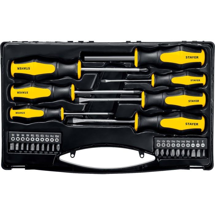 STAYER 27 предм., отвертки с магнитным наконечником Hercules 25827 Master